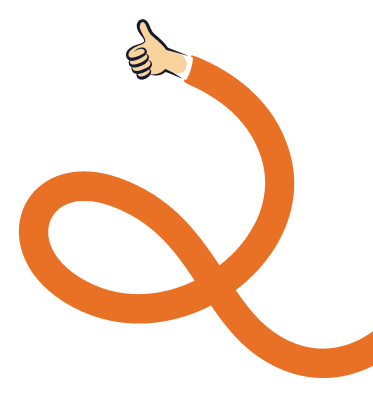 Bras pouce orange