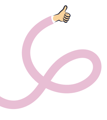 Bras pouce rose