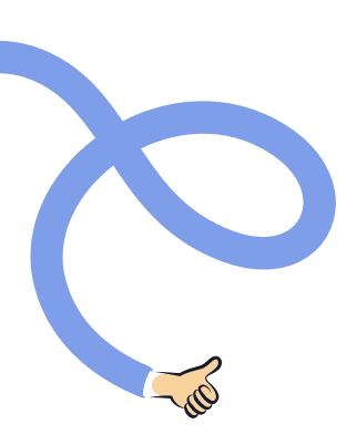 Bras pouce bleu